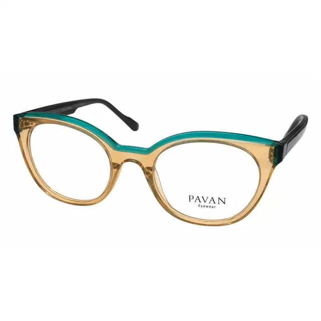 Pavan Bicolor âmbar e verde-água