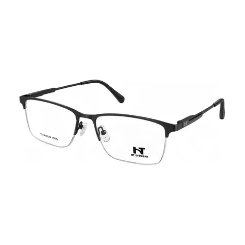 HT Eyewear Titânio preto com fio de nylon